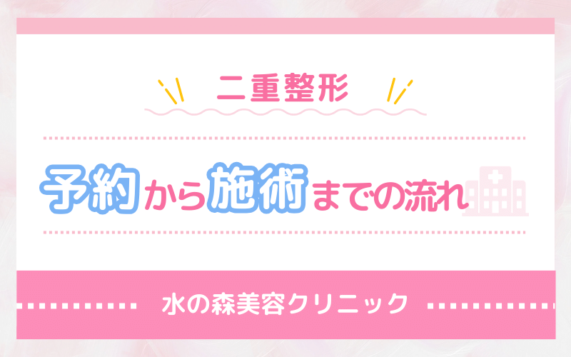 埋没は当日OK？水の森美容クリニック 二重整形の予約から施術の流れ