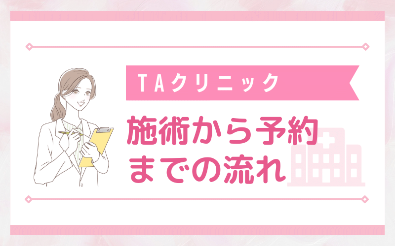 TAクリニック 二重整形の予約から施術までの流れ