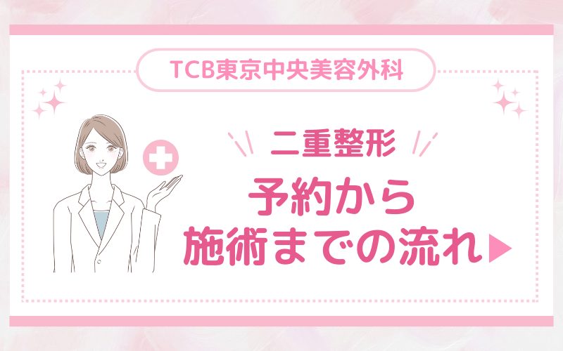 TCB東京中央美容外科 二重整形の予約から施術までの流れ